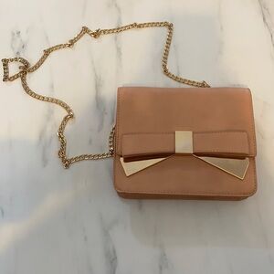 Dasein Coral Chain Strap Bow Crossbody Bag